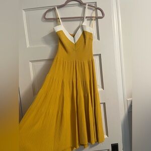 Eva Franco anthropologie mustard yellow knit dress